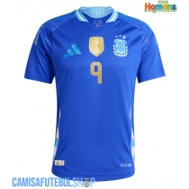 Camisa de time de futebol Argentina Julian Alvarez #9 Replicas 2º Equipamento Copa America 2024 Manga Curta